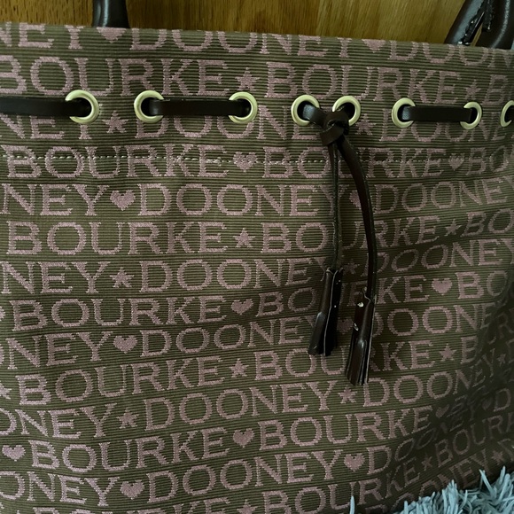Dooney & Bourke Pink and brown Designer Tote Bag NWOT - Picture 9 of 10